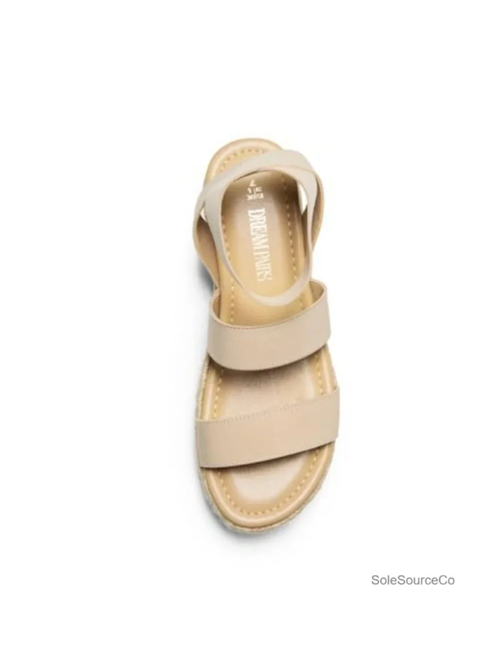 Strappy Espadrille Wedge Sandals, Platform Jute Heel, TPR Anti-Slip Sole, Vegan